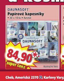 Norma Daunasoft papírové kapesníky nabídka