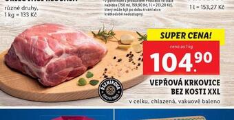 Lidl Vepřová krkovice bez kosti nabídka