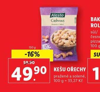 Lidl Kešu ořechy nabídka