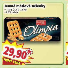 Norma Jemné máslové sušenky nabídka