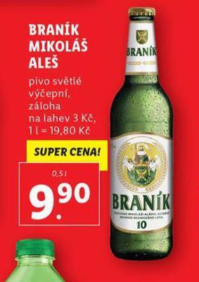 Lidl Pivo braník nabídka