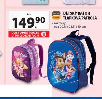 Dětský batoh tlapková patrola