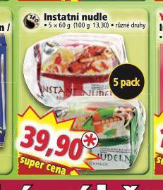 Norma Instantní nudle nabídka
