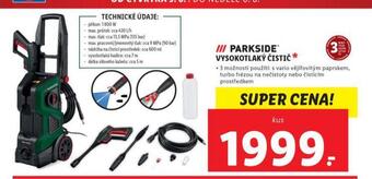 Lidl Vysokotlaký čistič nabídka