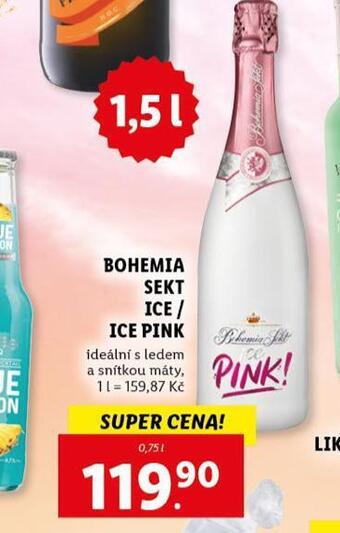 Lidl Bohemia sekt ice pink nabídka