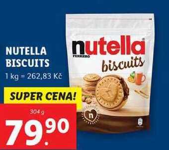 Lidl Nutella biscuits, 304 g nabídka