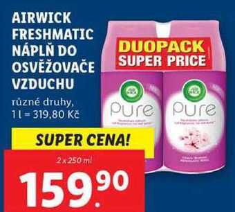 Lidl Airwick freshmatic náplň do osvěžovače vzduchu, 2x 250 ml nabídka