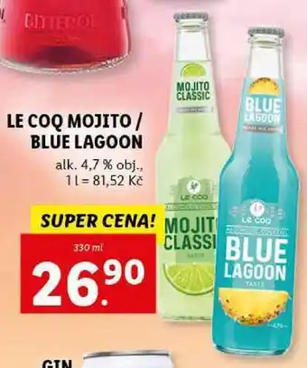 Lidl Le coq mojito/blue lagoon, 330 ml nabídka