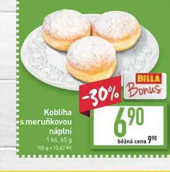 Billa Kobliha s meruňkovou náplní 1 ks, 65 g nabídka