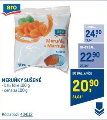 Makro aro MERUŇKY SUŠENÉ nabídka