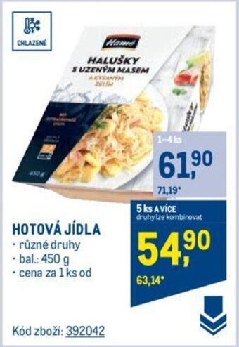 Makro HOTOVÁ JÍDLA nabídka