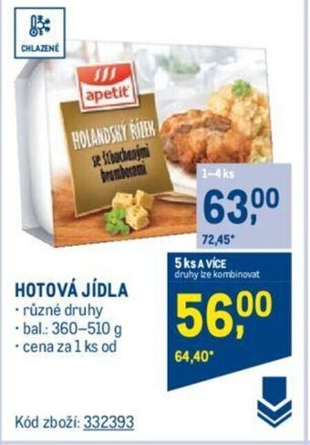 Makro HOTOVÁ JÍDLA nabídka