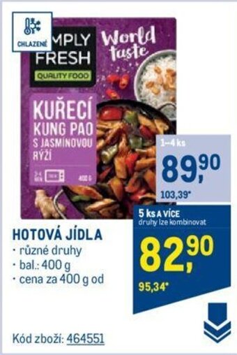 Makro HOTOVÁ JÍDLA nabídka
