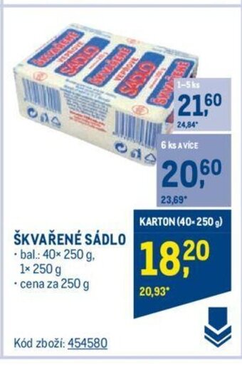 Makro ŠKVAŘENÉ SÁDLO nabídka
