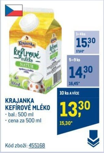 Makro KRAJANKA KEFÍROVÉ MLÉKO nabídka