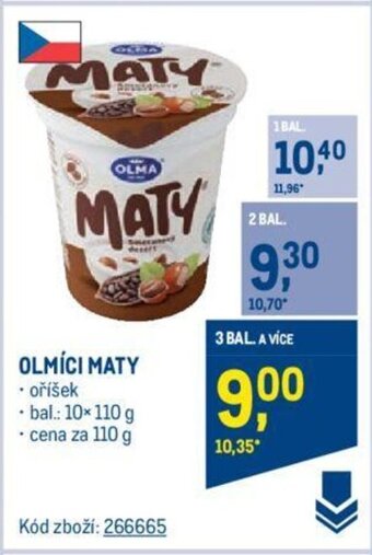 Makro OLMÍCI MATY nabídka
