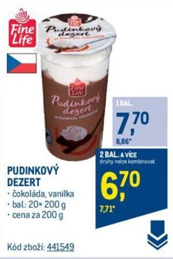 Makro PUDINKOVÝ DEZERT nabídka
