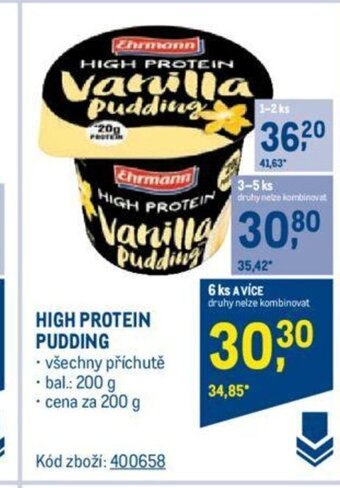Makro HIGH PROTEIN PUDDING nabídka