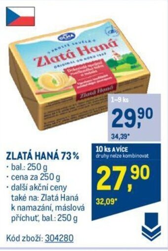 Makro ZLATÁ HANÁ 73% nabídka