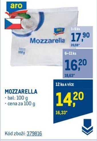 Makro aro MOZZARELLA nabídka