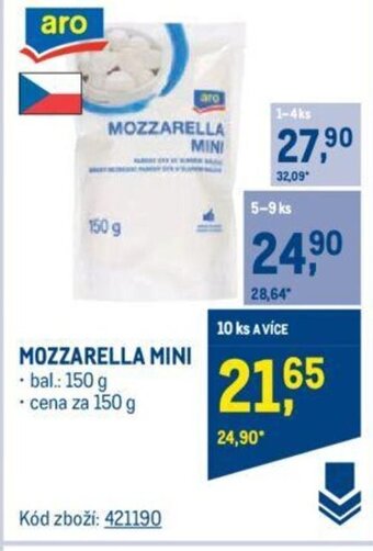 Makro MOZZARELLA MINI nabídka