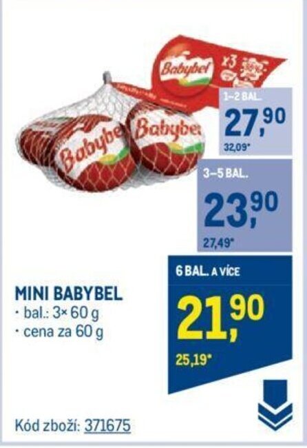 Makro MINI BABYBEL nabídka