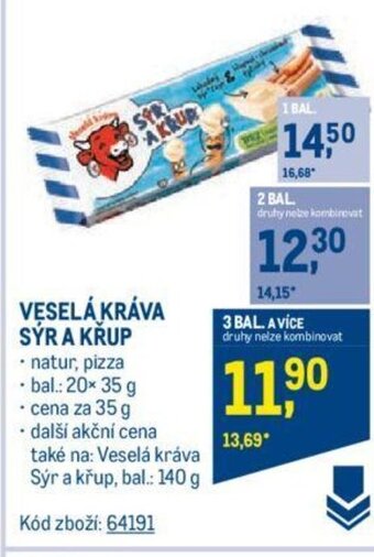 Makro VESELÁ KRÁVA SÝR A KŘUP nabídka