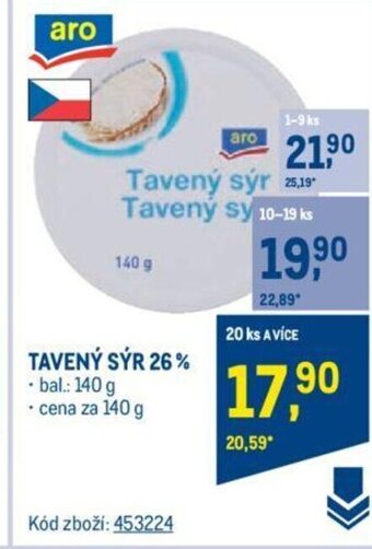 Makro TAVENÝ SÝR 26% nabídka