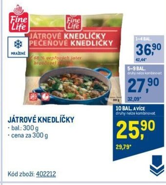 Makro JÁTROVÉ KNEDLÍČKY nabídka