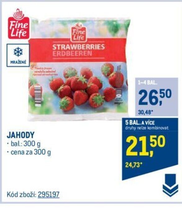 Makro Fine Life JAHODY nabídka