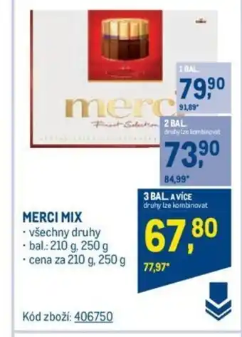 Makro MERCI MIX nabídka
