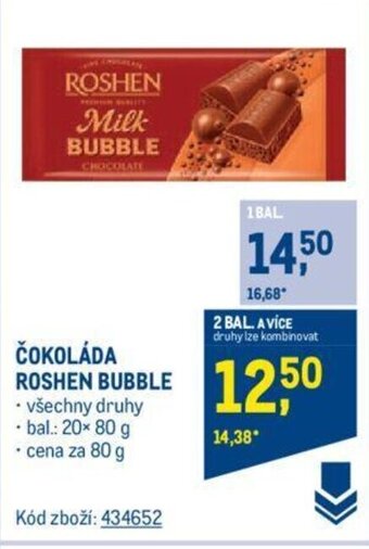 Makro ČOKOLÁDA ROSHEN BUBBLE nabídka