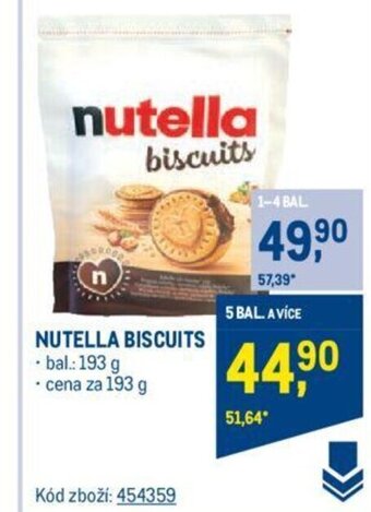 Makro NUTELLA BISCUITS nabídka