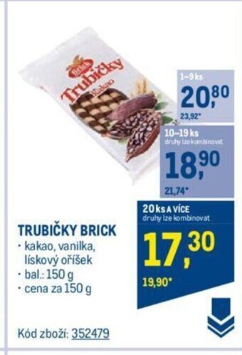 Makro TRUBIČKY BRICK nabídka