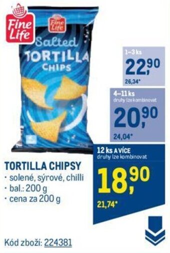 Makro TORTILLA CHIPSY nabídka