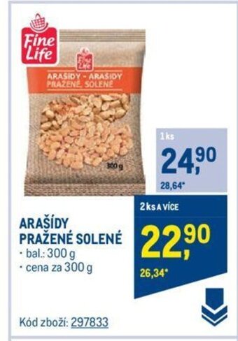 Makro ARAŠÍDY PRAŽENÉ SOLENÉ nabídka