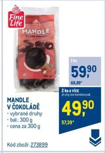 Makro MANDLE V COKOLADE nabídka