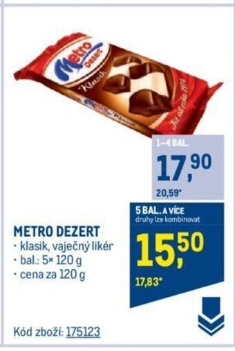 Makro METRO DEZERT nabídka