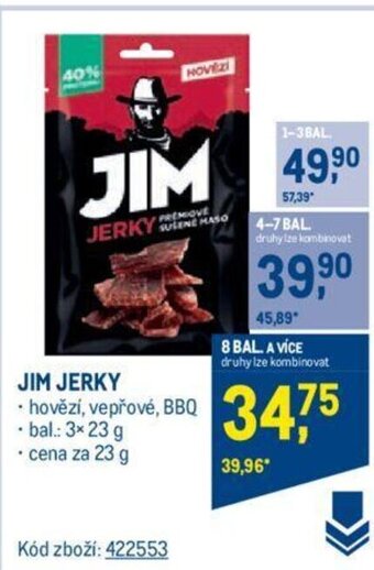Makro JIM JERKY nabídka