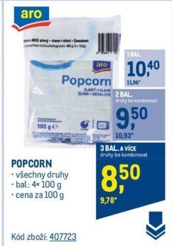 Makro ARO POPCORN nabídka