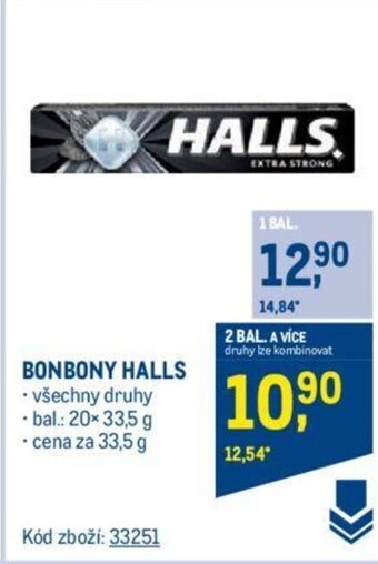 Makro BONBONY HALLS nabídka