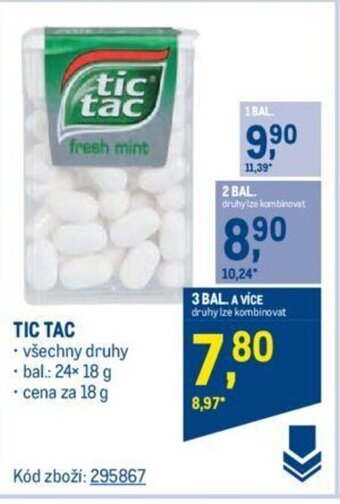 Makro TIC TAC nabídka