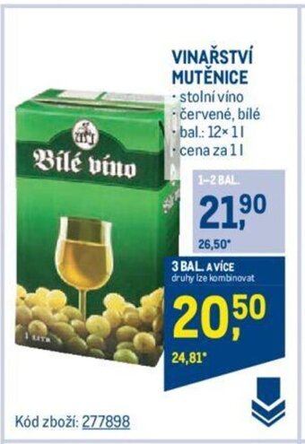 Makro VINAŘSTVÍ MUTĚNICE nabídka