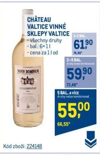 Makro CHÂTEAU VALTICE VINNÉ SKLEPY VALTICE nabídka