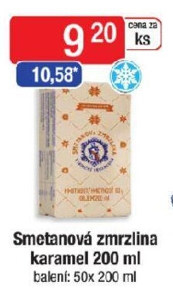 Qanto Smetanová zmrzlina karamel 200 ml nabídka