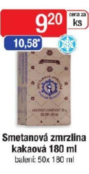 Qanto Smetanová zmrzlina kakaová 180 ml nabídka