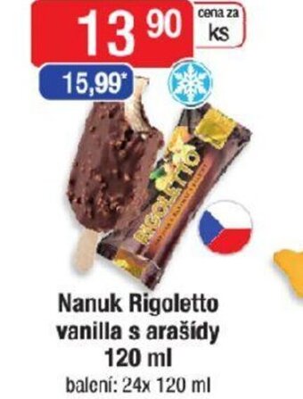 Qanto Nanuk Rigoletto vanilla s arašídy 120 ml nabídka