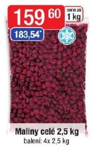 Maliny celé 2,5 kg