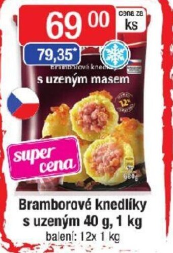 Qanto Bramborové knedlíky s uzeným 40 g, 1 kg nabídka