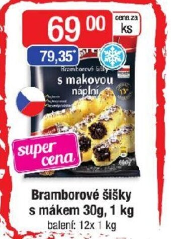 Qanto Bramborové šišky s mákem 30g, 1 kg nabídka